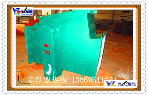 液體管道除鐵器，液體漿料管道式除鐵器_遠(yuǎn)力液體漿料管道式除鐵器12000高斯 可定制工作原理_安裝示意圖 