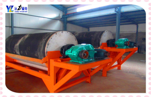 鐵礦永磁筒式磁選機，湖南鐵礦永磁筒式磁選機_遠力湖南鐵礦永磁筒式磁選機的結(jié)構(gòu)磁場分布圖